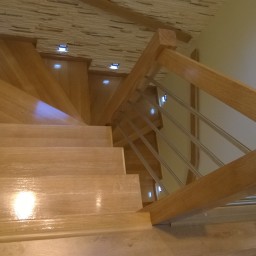 Natural oak staircase